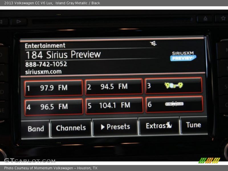 Island Gray Metallic / Black 2013 Volkswagen CC V6 Lux