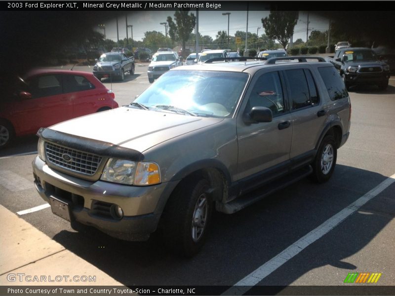 Mineral Grey Metallic / Medium Parchment Beige 2003 Ford Explorer XLT