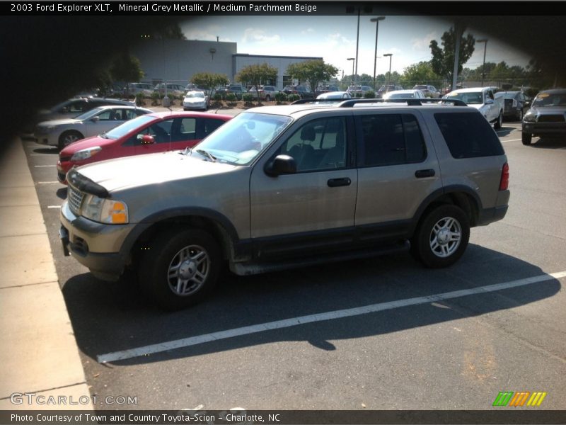 Mineral Grey Metallic / Medium Parchment Beige 2003 Ford Explorer XLT