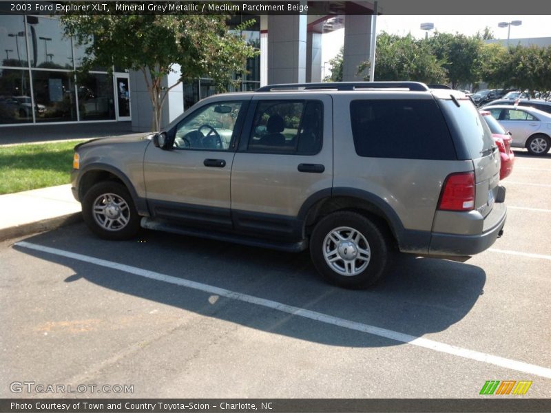 Mineral Grey Metallic / Medium Parchment Beige 2003 Ford Explorer XLT