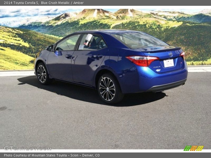 Blue Crush Metallic / Amber 2014 Toyota Corolla S