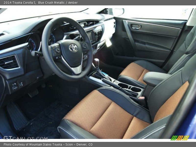 Blue Crush Metallic / Amber 2014 Toyota Corolla S