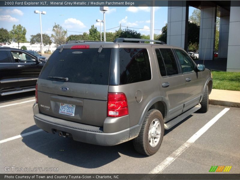 Mineral Grey Metallic / Medium Parchment Beige 2003 Ford Explorer XLT