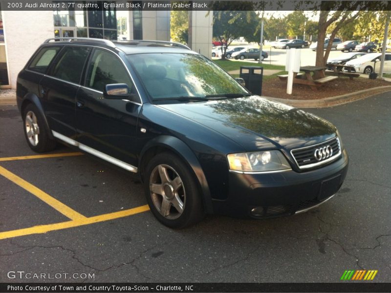 Brilliant Black / Platinum/Saber Black 2003 Audi Allroad 2.7T quattro