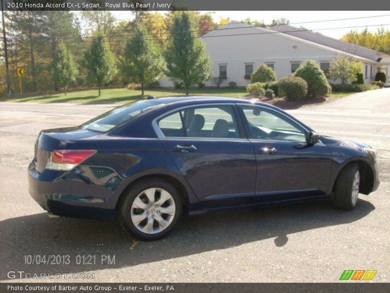 Royal Blue Pearl / Ivory 2010 Honda Accord EX-L Sedan