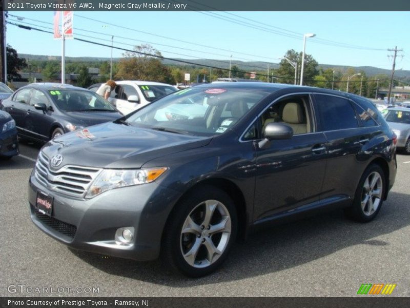 Magnetic Gray Metallic / Ivory 2011 Toyota Venza V6 AWD