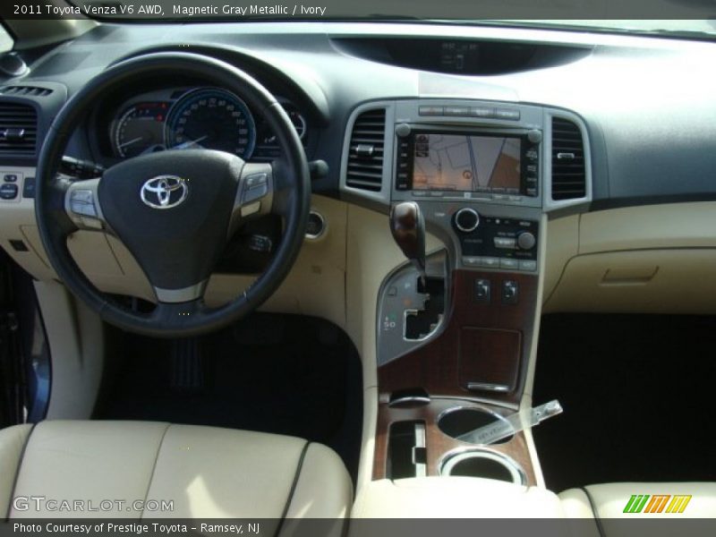 Magnetic Gray Metallic / Ivory 2011 Toyota Venza V6 AWD