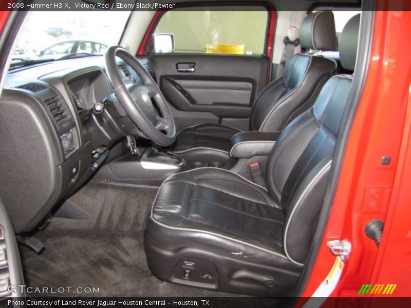 Victory Red / Ebony Black/Pewter 2008 Hummer H3 X