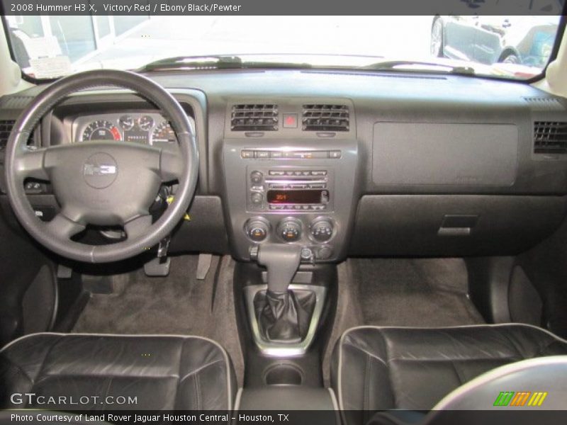 Victory Red / Ebony Black/Pewter 2008 Hummer H3 X