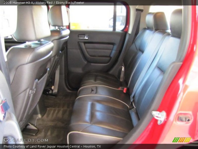 Victory Red / Ebony Black/Pewter 2008 Hummer H3 X