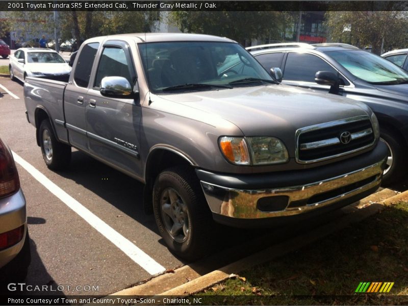 Thunder Gray Metallic / Oak 2001 Toyota Tundra SR5 Extended Cab
