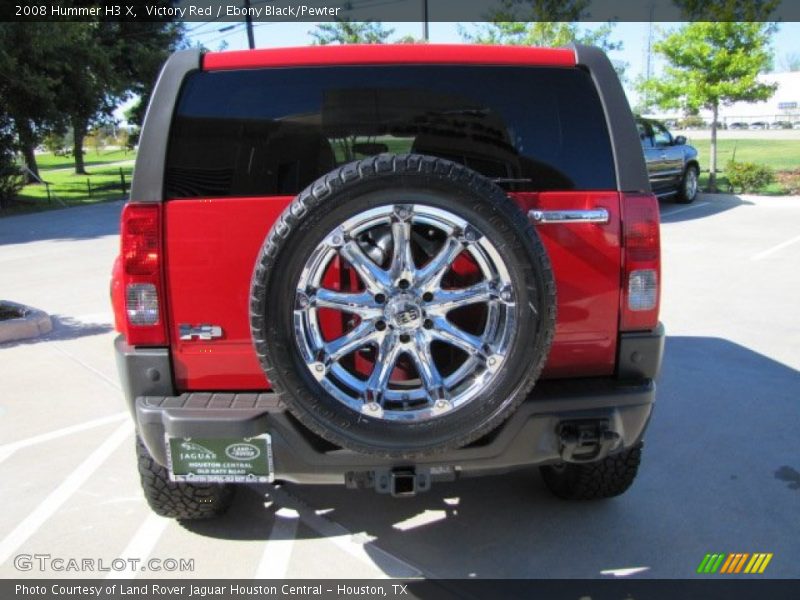 Victory Red / Ebony Black/Pewter 2008 Hummer H3 X