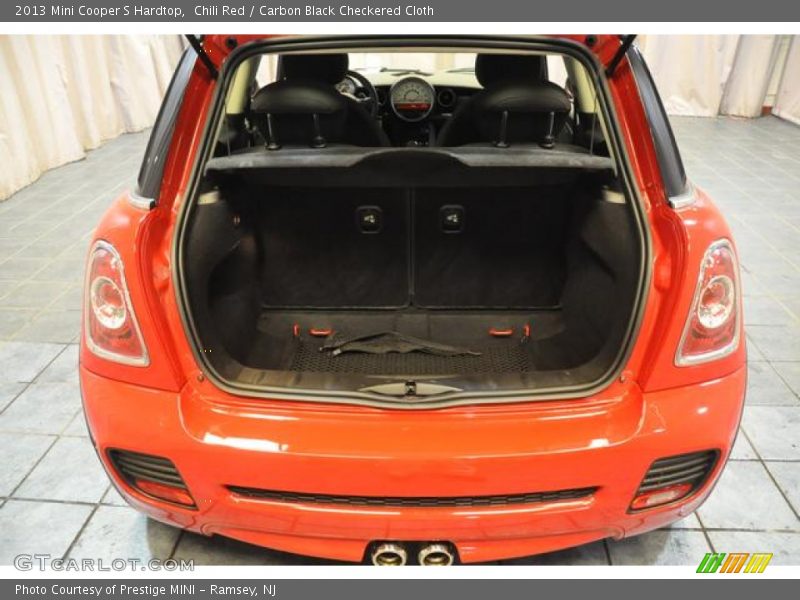 Chili Red / Carbon Black Checkered Cloth 2013 Mini Cooper S Hardtop