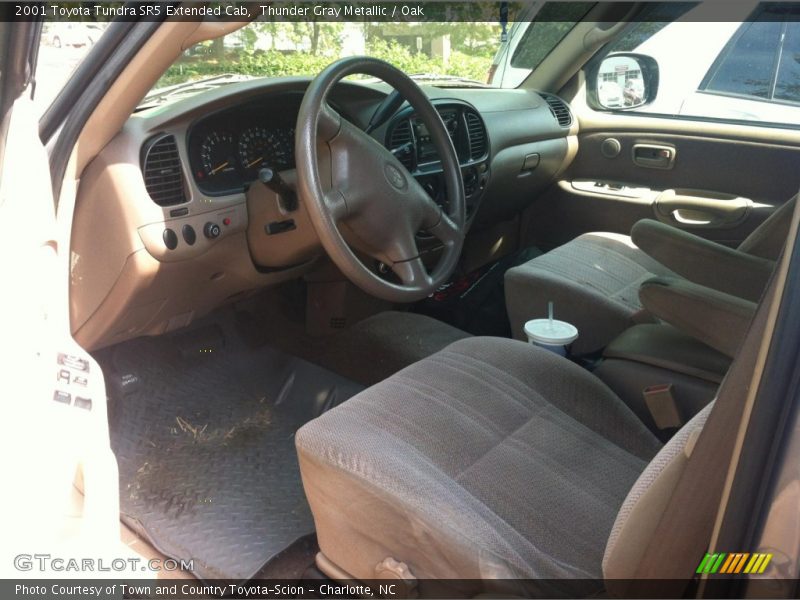 Thunder Gray Metallic / Oak 2001 Toyota Tundra SR5 Extended Cab