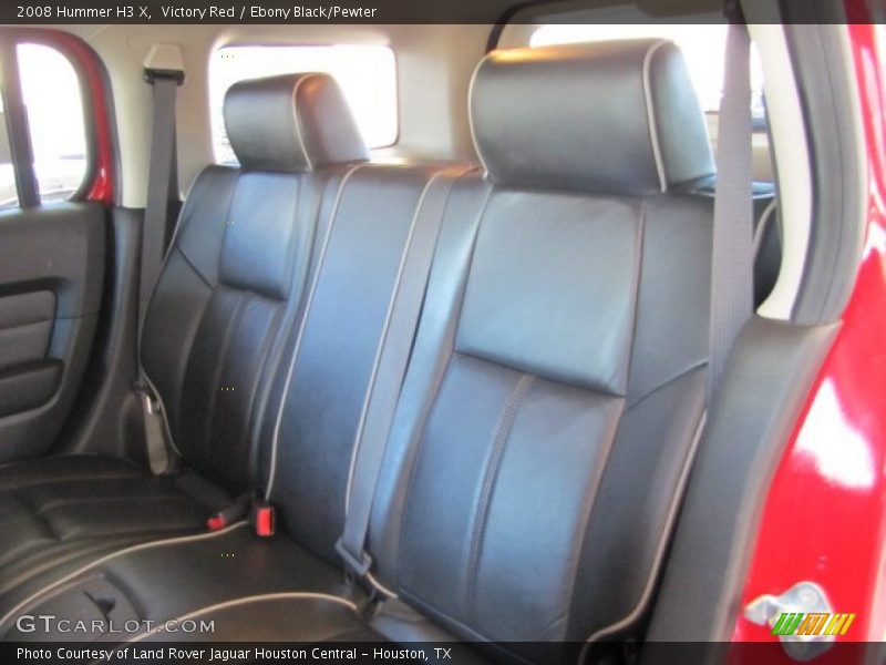 Victory Red / Ebony Black/Pewter 2008 Hummer H3 X