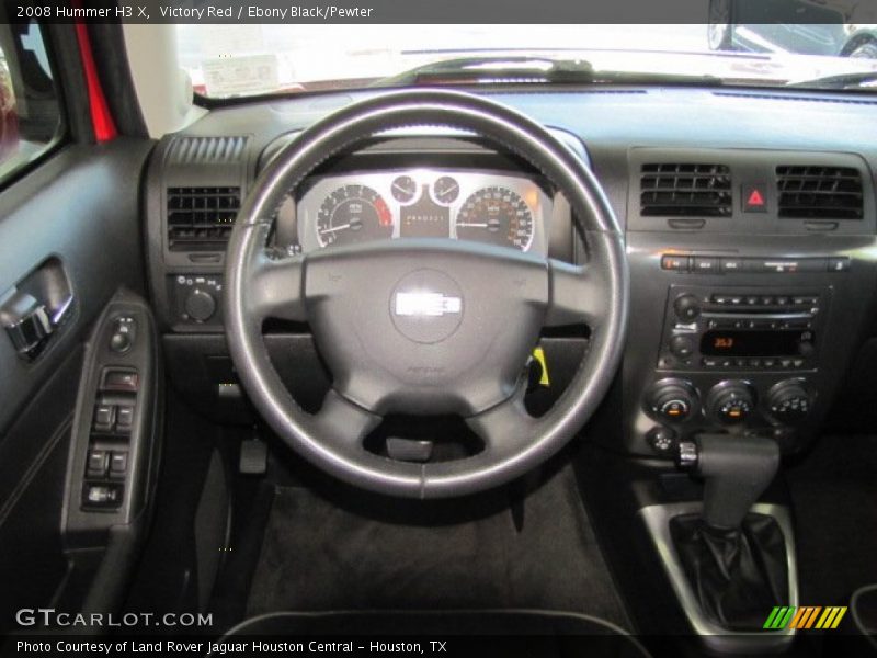 Victory Red / Ebony Black/Pewter 2008 Hummer H3 X