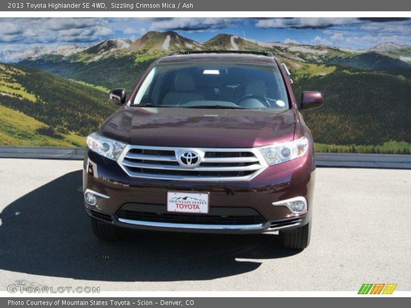 Sizzling Crimson Mica / Ash 2013 Toyota Highlander SE 4WD