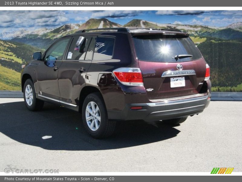 Sizzling Crimson Mica / Ash 2013 Toyota Highlander SE 4WD