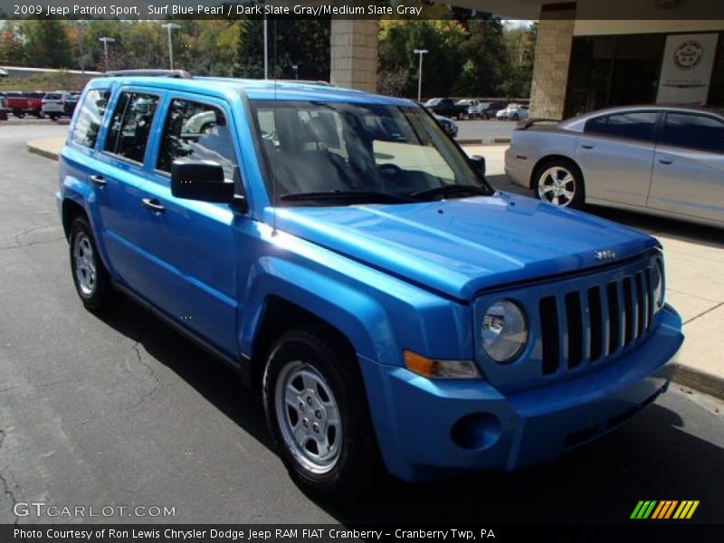 Surf Blue Pearl / Dark Slate Gray/Medium Slate Gray 2009 Jeep Patriot Sport