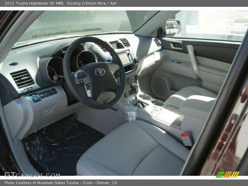 Sizzling Crimson Mica / Ash 2013 Toyota Highlander SE 4WD