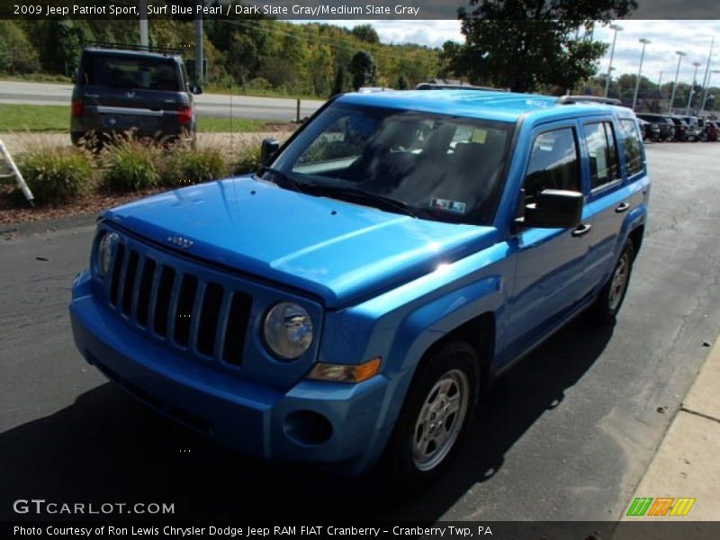 Surf Blue Pearl / Dark Slate Gray/Medium Slate Gray 2009 Jeep Patriot Sport