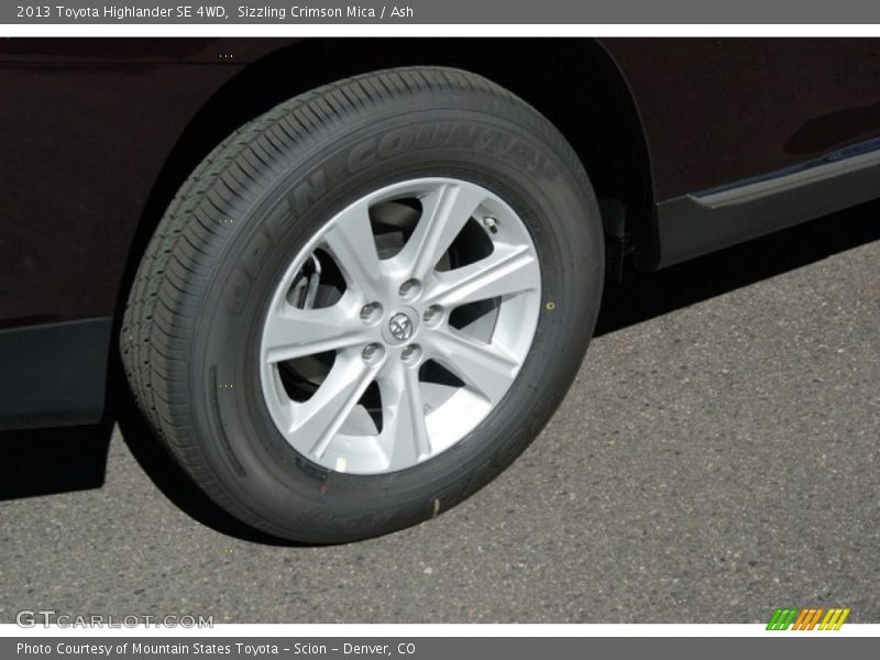 Sizzling Crimson Mica / Ash 2013 Toyota Highlander SE 4WD