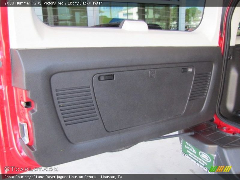 Victory Red / Ebony Black/Pewter 2008 Hummer H3 X