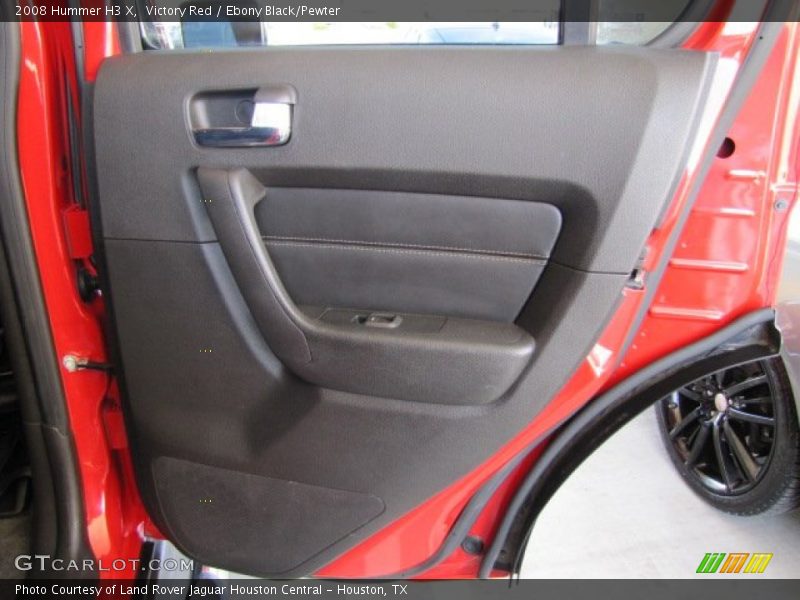 Victory Red / Ebony Black/Pewter 2008 Hummer H3 X