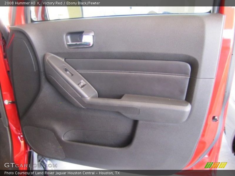 Victory Red / Ebony Black/Pewter 2008 Hummer H3 X