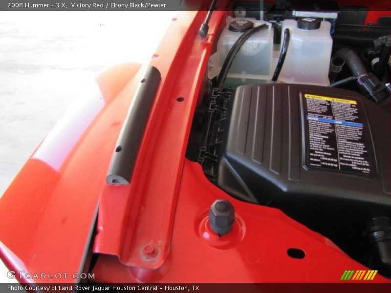 Victory Red / Ebony Black/Pewter 2008 Hummer H3 X