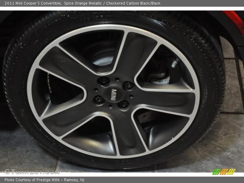 Spice Orange Metallic / Checkered Carbon Black/Black 2011 Mini Cooper S Convertible