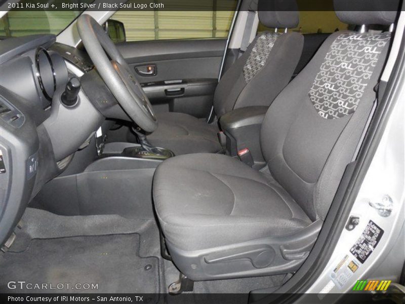 Bright Silver / Black Soul Logo Cloth 2011 Kia Soul +