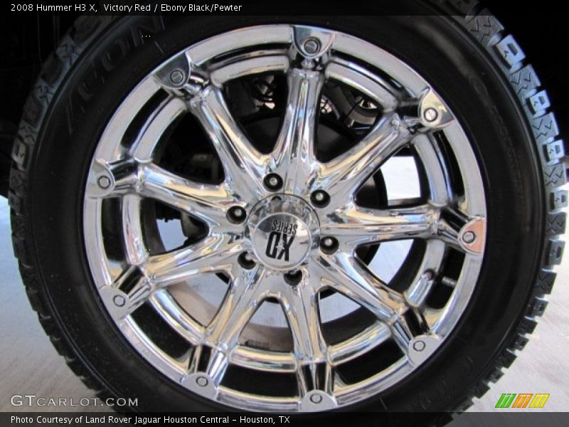 Victory Red / Ebony Black/Pewter 2008 Hummer H3 X