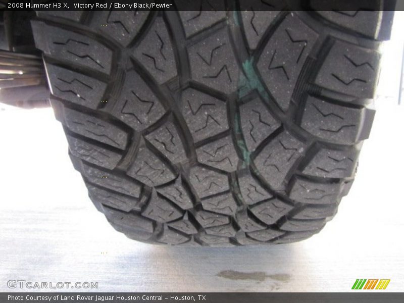 Victory Red / Ebony Black/Pewter 2008 Hummer H3 X