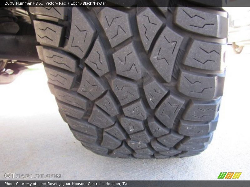 Victory Red / Ebony Black/Pewter 2008 Hummer H3 X