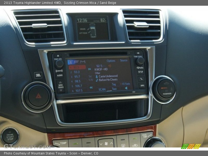 Sizzling Crimson Mica / Sand Beige 2013 Toyota Highlander Limited 4WD