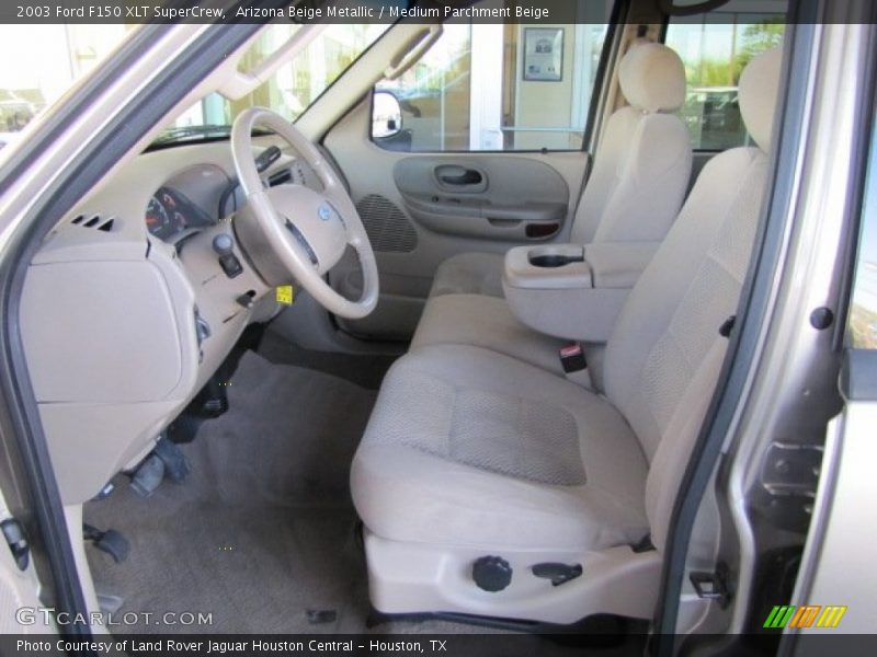 Arizona Beige Metallic / Medium Parchment Beige 2003 Ford F150 XLT SuperCrew