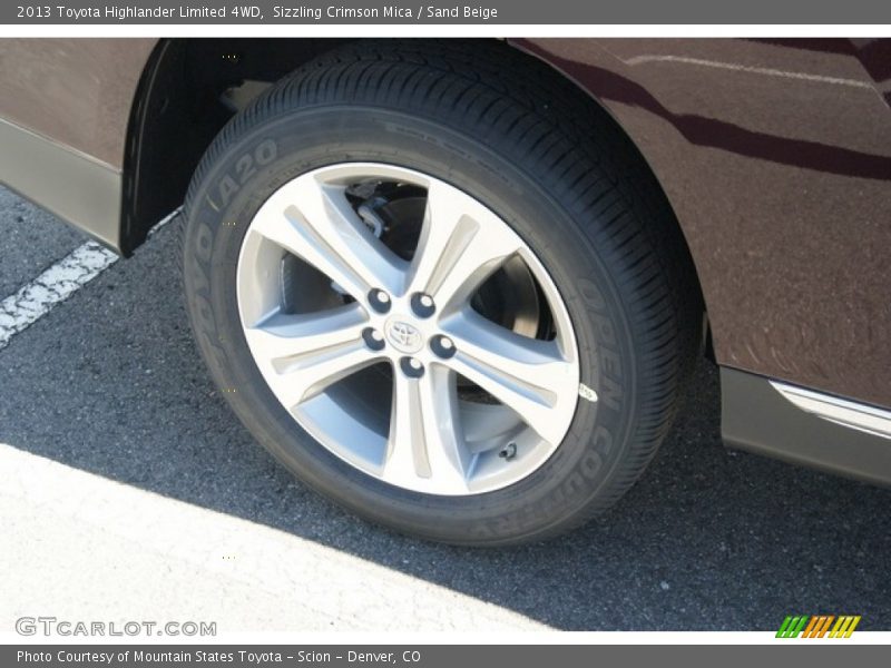 Sizzling Crimson Mica / Sand Beige 2013 Toyota Highlander Limited 4WD