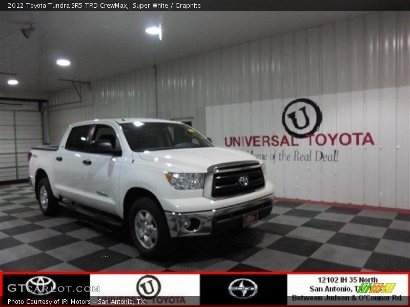 Super White / Graphite 2012 Toyota Tundra SR5 TRD CrewMax