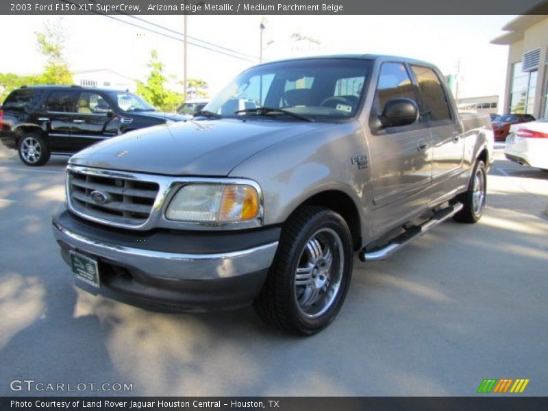 Arizona Beige Metallic / Medium Parchment Beige 2003 Ford F150 XLT SuperCrew