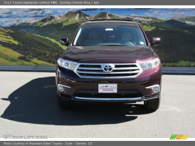 Sizzling Crimson Mica / Ash 2013 Toyota Highlander Limited 4WD