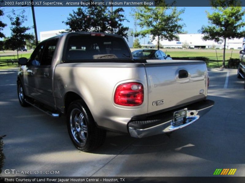 Arizona Beige Metallic / Medium Parchment Beige 2003 Ford F150 XLT SuperCrew