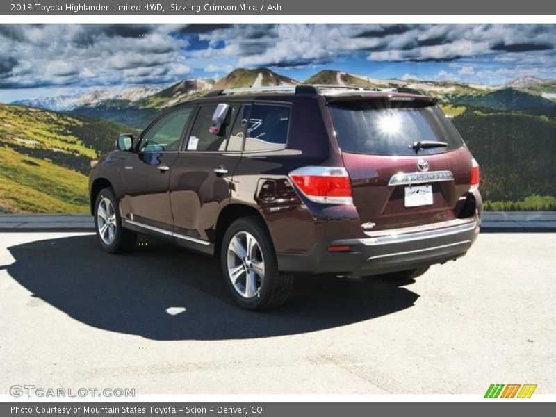 Sizzling Crimson Mica / Ash 2013 Toyota Highlander Limited 4WD