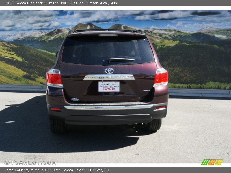 Sizzling Crimson Mica / Ash 2013 Toyota Highlander Limited 4WD