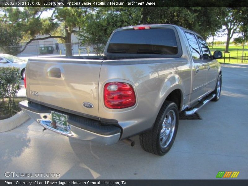 Arizona Beige Metallic / Medium Parchment Beige 2003 Ford F150 XLT SuperCrew