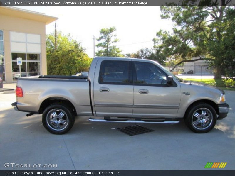 Arizona Beige Metallic / Medium Parchment Beige 2003 Ford F150 XLT SuperCrew