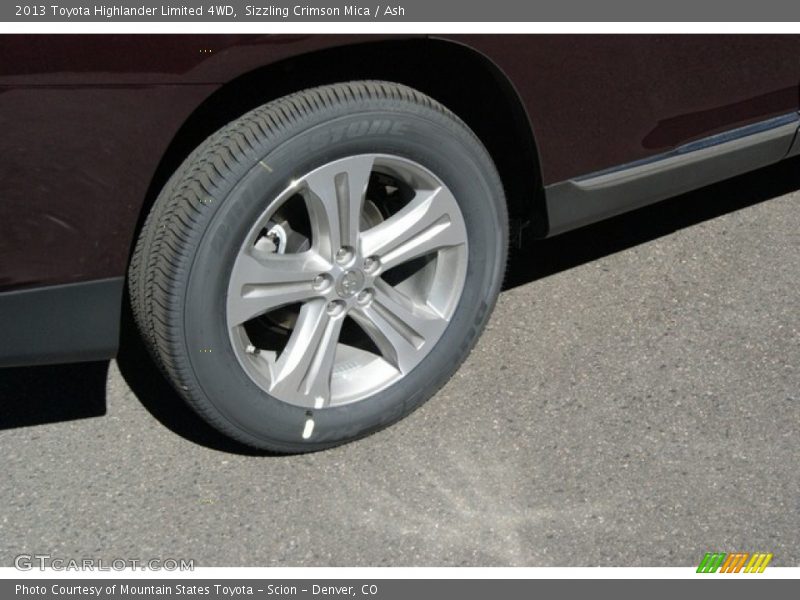 Sizzling Crimson Mica / Ash 2013 Toyota Highlander Limited 4WD