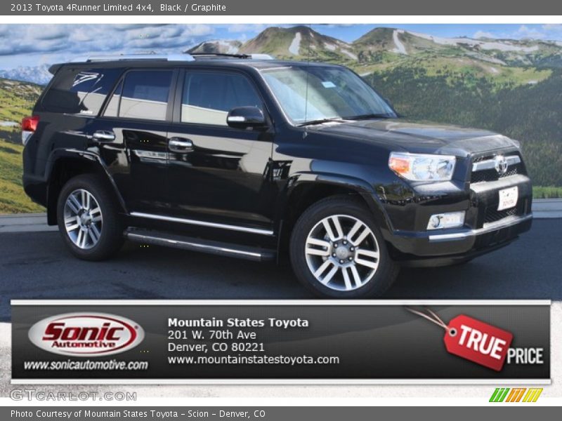 Black / Graphite 2013 Toyota 4Runner Limited 4x4
