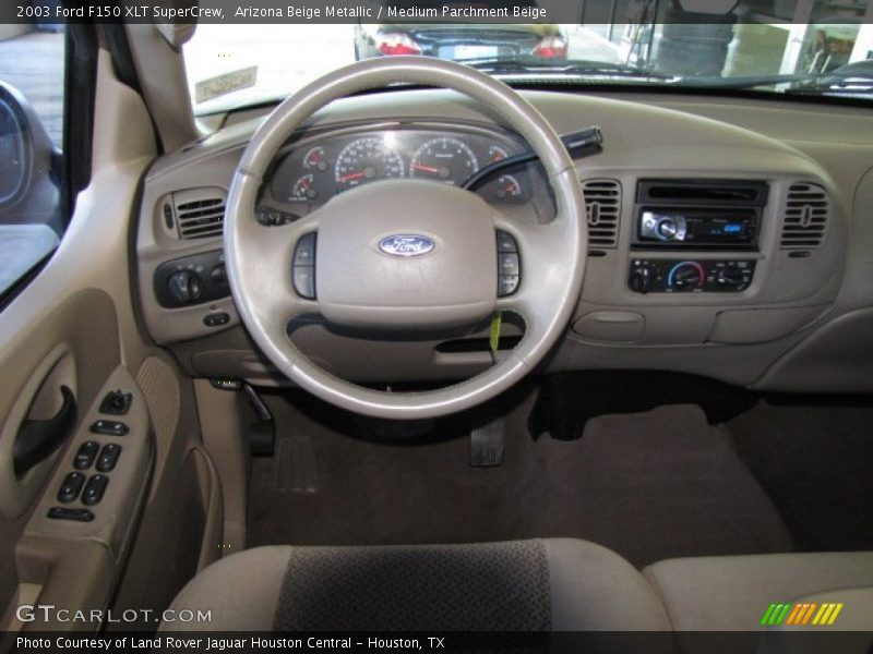 Arizona Beige Metallic / Medium Parchment Beige 2003 Ford F150 XLT SuperCrew