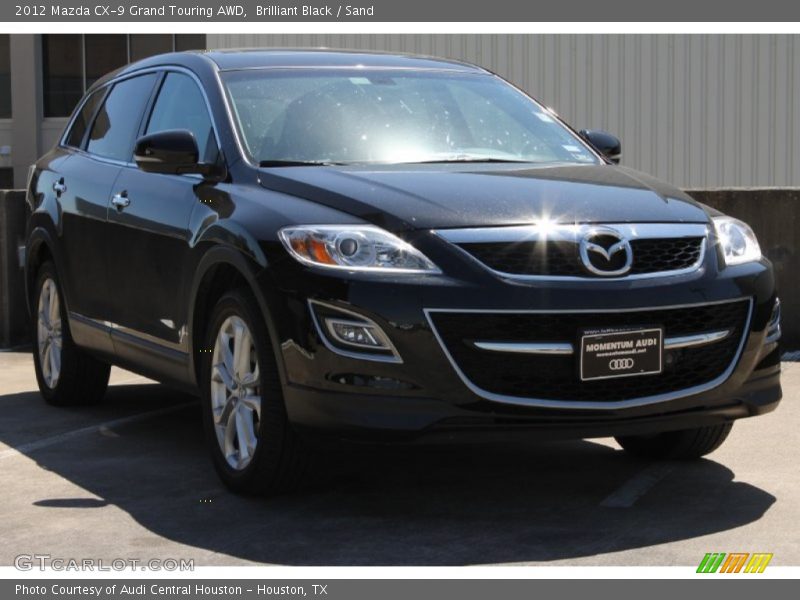 Brilliant Black / Sand 2012 Mazda CX-9 Grand Touring AWD